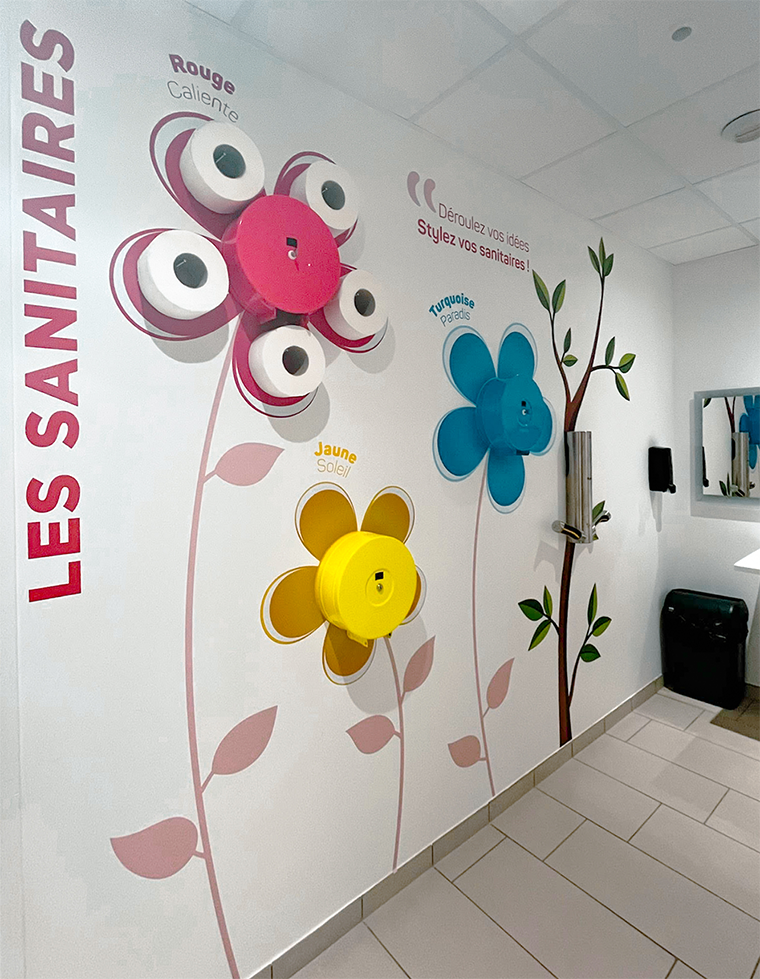 habillage showroom sur-mesure original