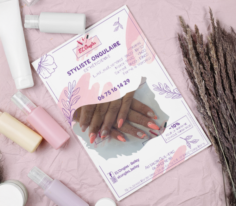 flyer exemple prothésiste ongulaire